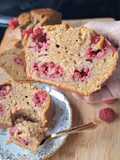 Gâteau au yaourt et framboises