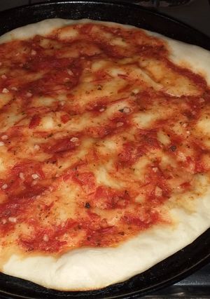 Una foto de Pizza casera