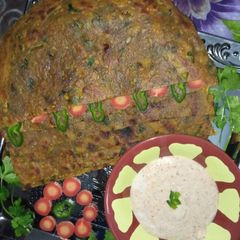 A picture of Methi daal paratha.