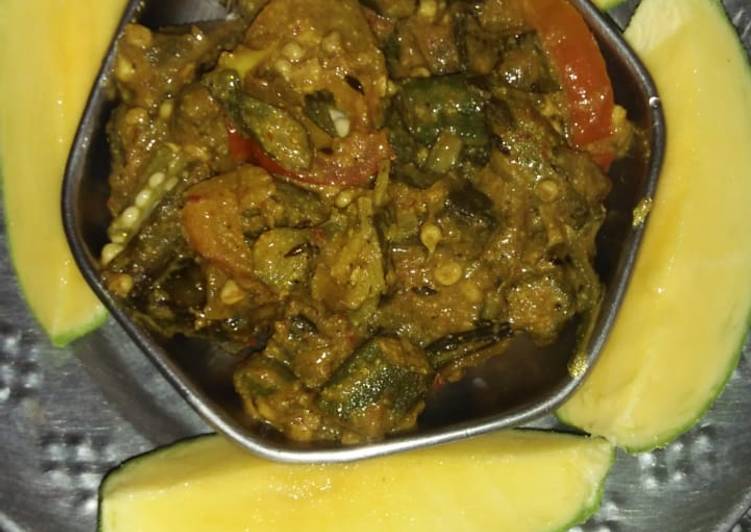 Sarso wali bhindi