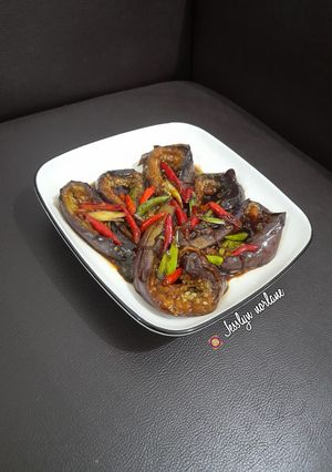 Foto resep 🍆 Terong Sobek Saus Pedas Manis Wijen (Versi Reels) Jesslyn Orlane