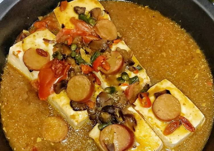 Cara Gampang Menyiapkan Steamed tofu miso vegan yang Bisa Manjain Lidah