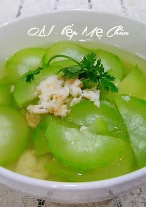 Hình của món Canh bí xanh nấu tôm.