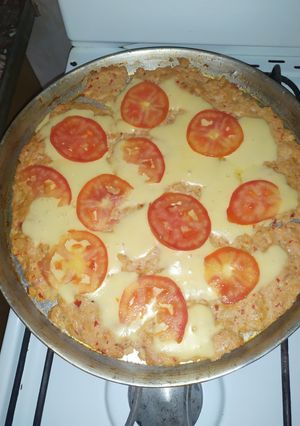Una foto de Pizza de pollo
