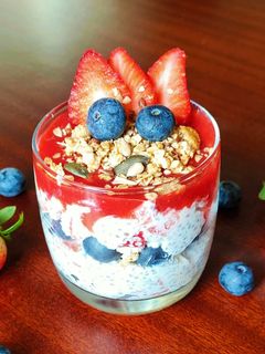 Foto de Overnight Oats de Morangos