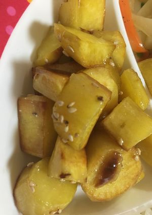 Hình của món Khoai lang ngào đường.