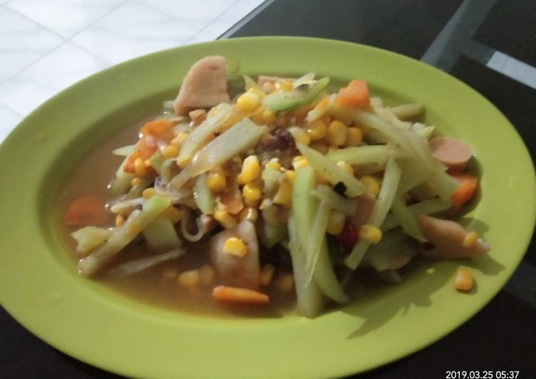 Proses meracik Tumis labu siam / jipang sederhana, Menggugah Selera