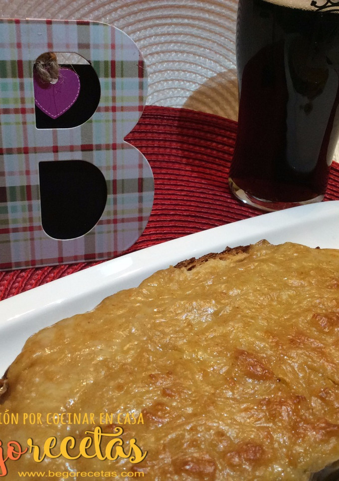 Una foto de Welsh Rarebit o Bocadito Galés