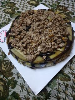 صورة لوصفة مقلوبة الباذنجان