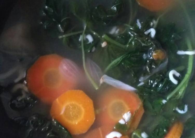 Bayam Wortel Teri Nasi