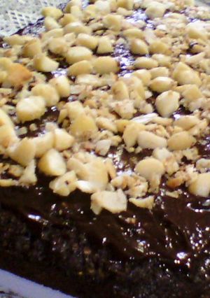 Una foto de Bizcocho de cacao y avena c/moras  ⁠♡🫐♡