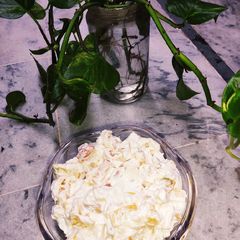 A picture of Cocktail Fruit Cream Salad 😋🥗.