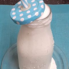 A picture of Ayran (Turkish yoghurt Drink). { buttermilk }.