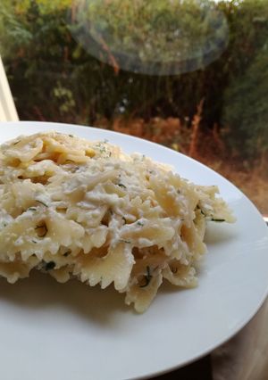 Juhtúrós kapros tészta recept fotója