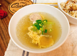 瓠瓜貢丸蛋花湯 的食譜成品照片