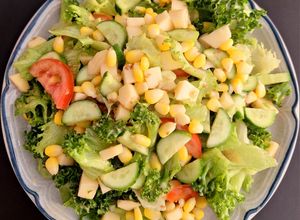 Hình của món Salad sốt mè rang.