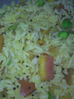 A picture of Green peas Pulav.
