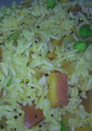A picture of Green peas Pulav.