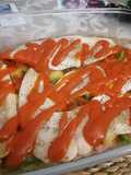 Merluza al horno con verduras para 2