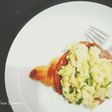 Croissant & Scrambled Egg Brit Style/Croissant & Telur Orak Arik
