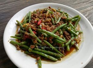 Foto resep Baby Buncis Saus Szechuan