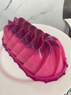 Foto resep Puding susu buah naga