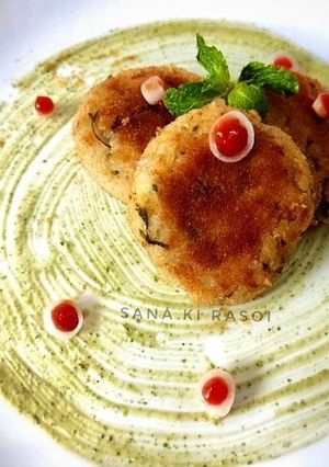 A picture of Poha Potato Cutlet.