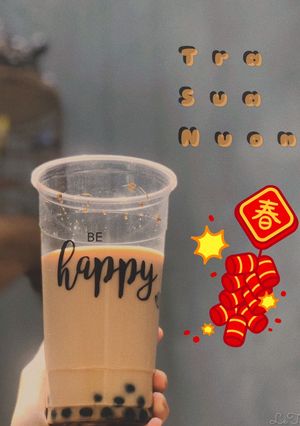 Hình của món Trà sữa nướng.