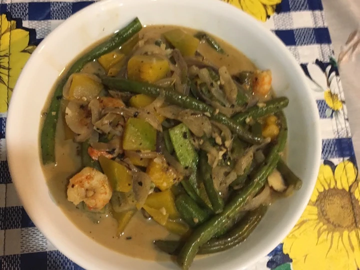 Easy Way Prepare Recipe Shrimps in Coconut Milk and Vegetables or Ginataang Hipon na Gulay that is Delicious, Appealing}