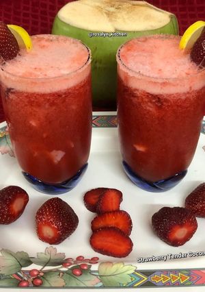 A picture of Strawberry Tender Coconut Spritzer.