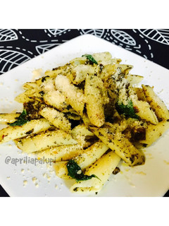 Foto resep Chicken Spinach Pesto Penne ala Bunda A&A - simpel pake banget