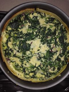 Una foto de Tarta de espinaca y ricota con base de papa! Sin harina 🤗