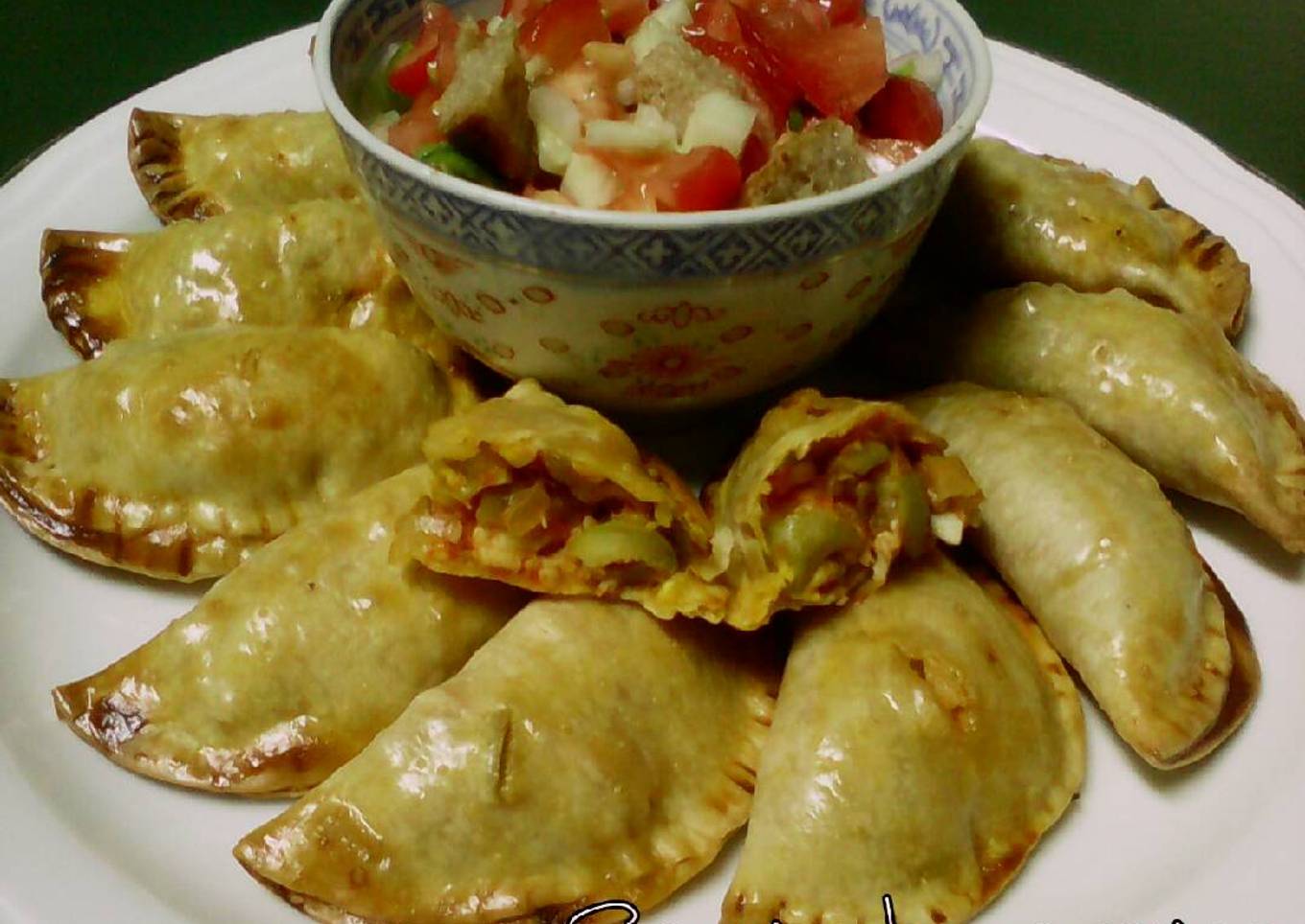 Empanadillas de pollo al horno