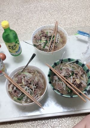 Hình của món Phở bò.