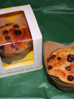 Una foto de Muffins de coco con pepitas de chocolate