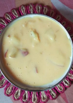 A picture of Fruit custard.