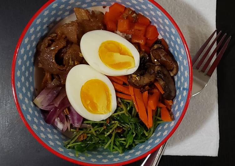 Simple Way to Make Favorite Breakfast Bibimbap