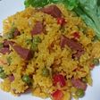 Arroz con salami