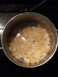 Hình của món Hạt đác rim đường phèn.