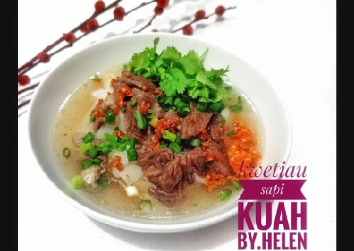 Kwetiau sapi kuah