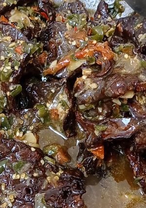 Foto resep Dendeng paru lado mudo (cabe hijau) #ketofastosisfriendly