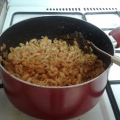 A picture of Red sauce cheesy pasta #cookpadramadan.