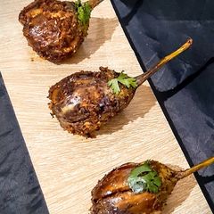 A picture of Stuffed brinjal fry.