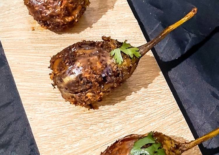 Stuffed brinjal fry