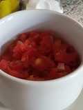 Guiso de tomate sabroso
