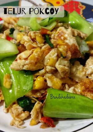 Foto resep Orak Arik Telur Pokcoy (masak kilat) 😂