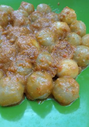Foto resep Cilok oseng bumbu kacang