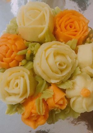 Hình của món Xôi hoa đậu xanh.