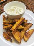 Dip papas rústicas y su salsa