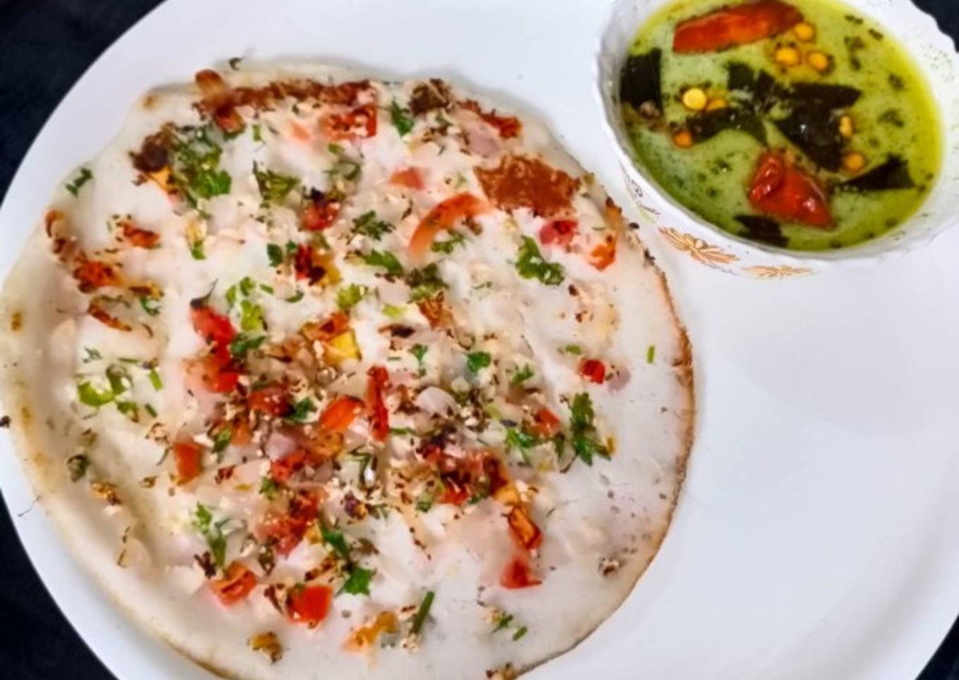 Onion uttapam
